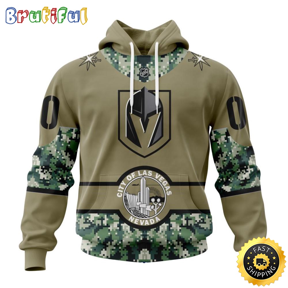Personalized NHL Vegas Golden Knights Hoodie Military Camo With City Or State Flag 3D Hoodie Unisex Tshirt Hoodie tbnr2l
