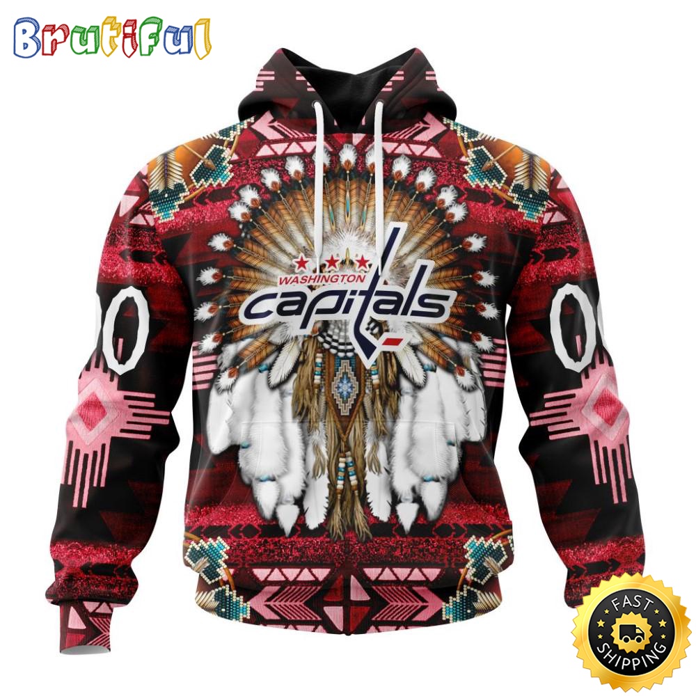 Personalized NHL Washington Capitals Hoodie Special Native Costume Design 3D Hoodie Unisex Tshirt Hoodie r6d6n4