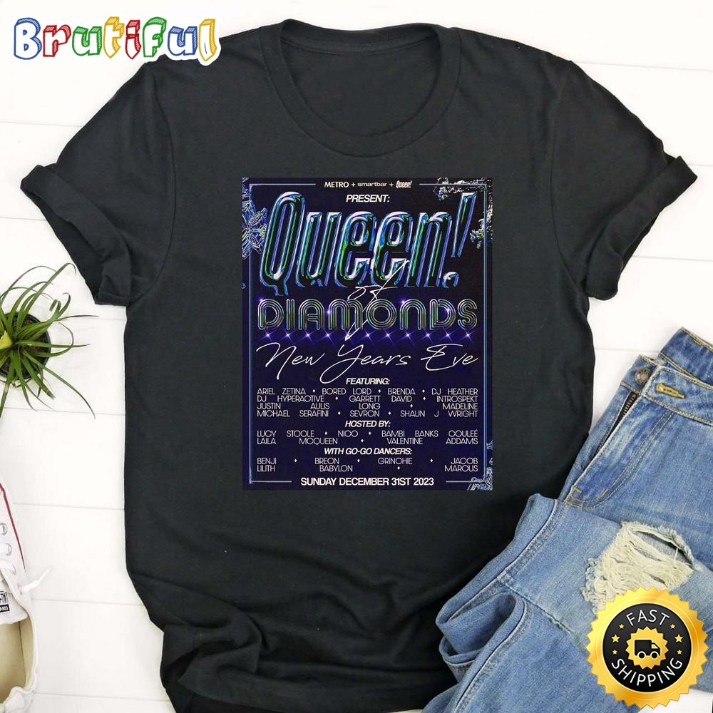 Queen Diamonds New Years Eve Tour 2023 T Shirt Tee umarpp.jpg