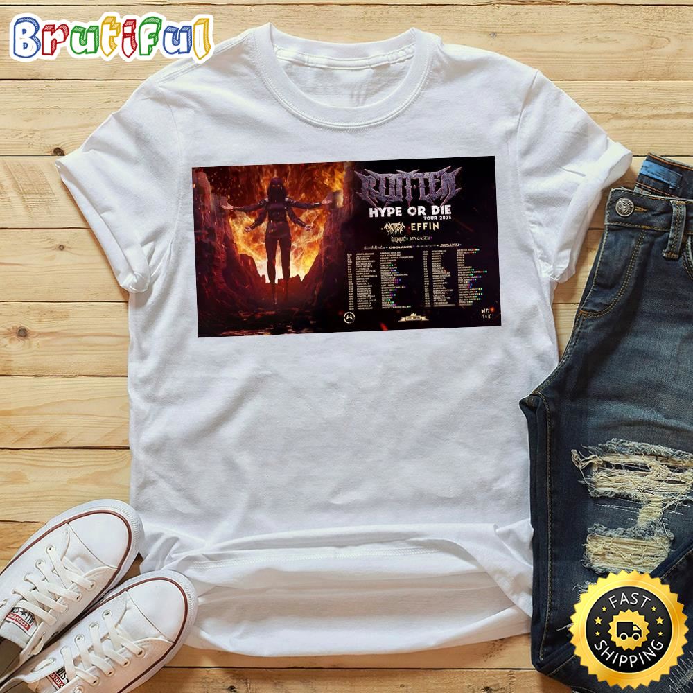 Riot Ten Hype Or Die 2023 Tour Shirt
