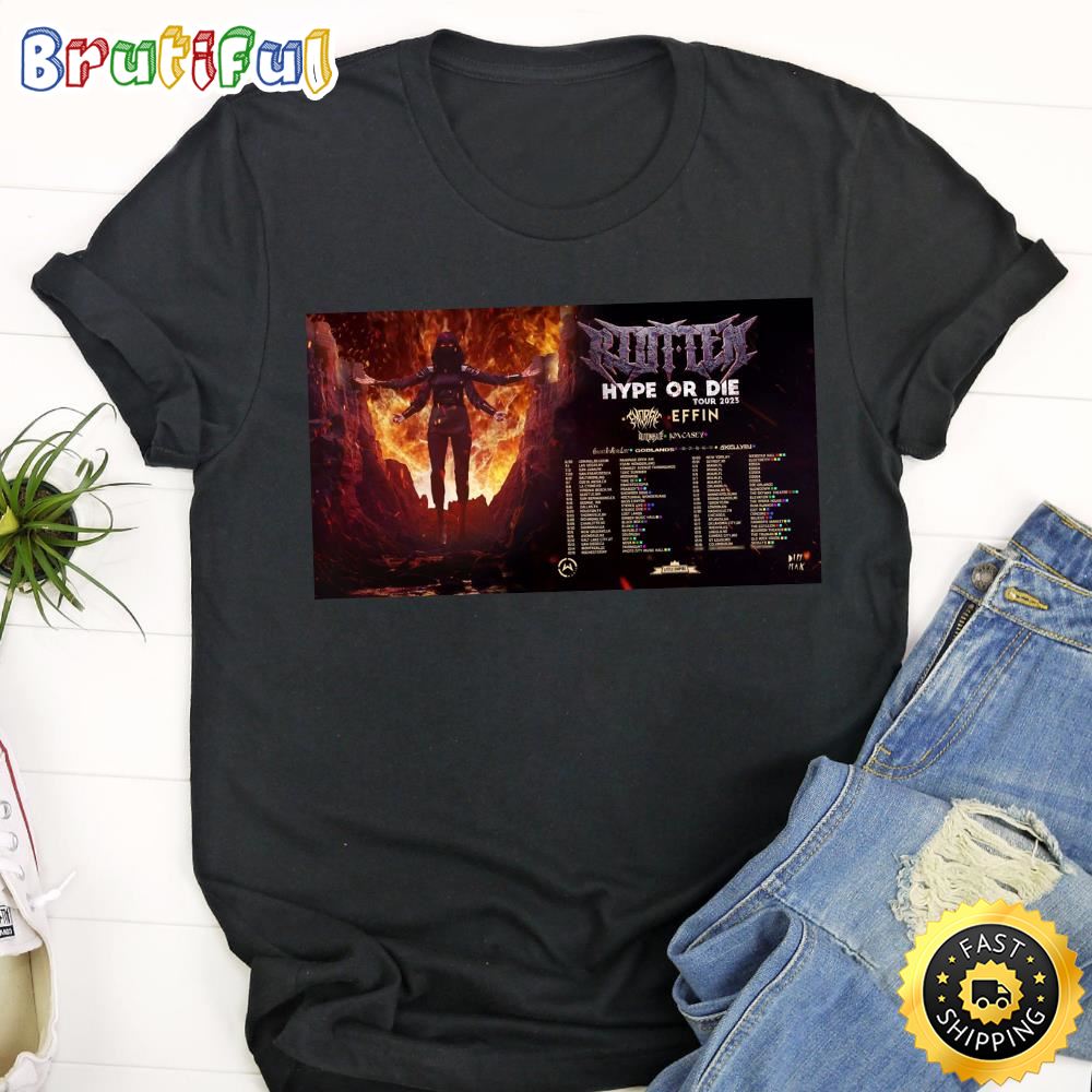 Riot Ten Hype Or Die 2023 Tour Tshirt