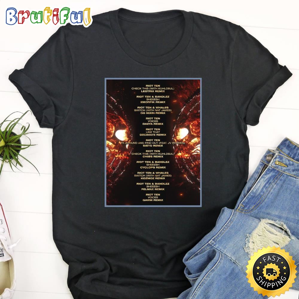 Riot Ten Concerts & Live Tour Dates 2023 2024 Tshirt