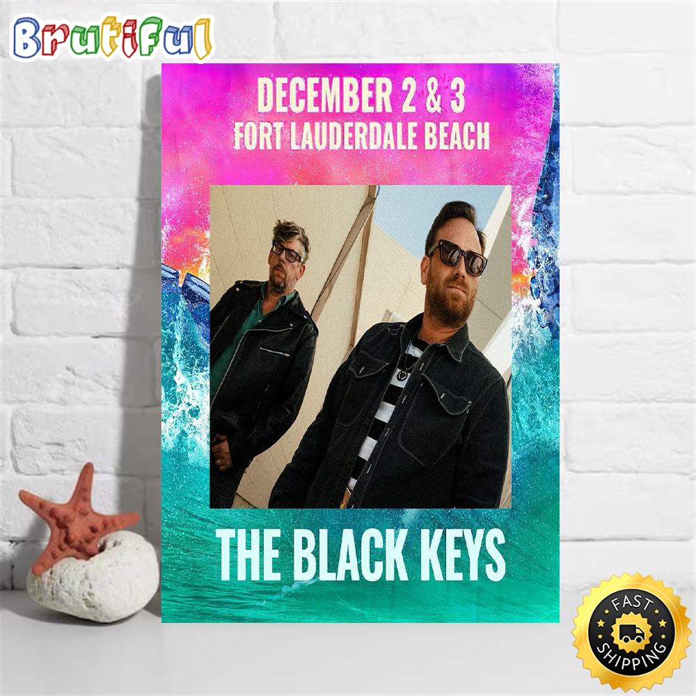 The Black Keys December 2 And 3 Fort Lauderdale Beach Tour 2023 Poster gupajl.jpg