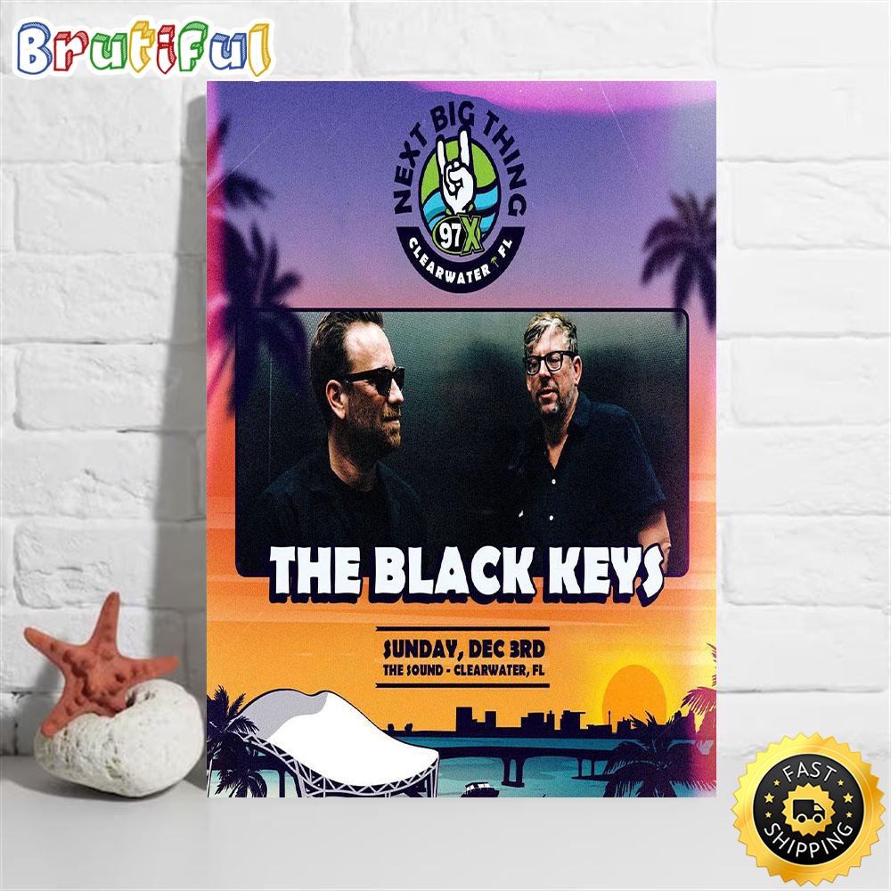 The Black Keys Sunday Dec 3rd The Sound Clearwater Fl Tour 2023 Poster lazcbo.jpg