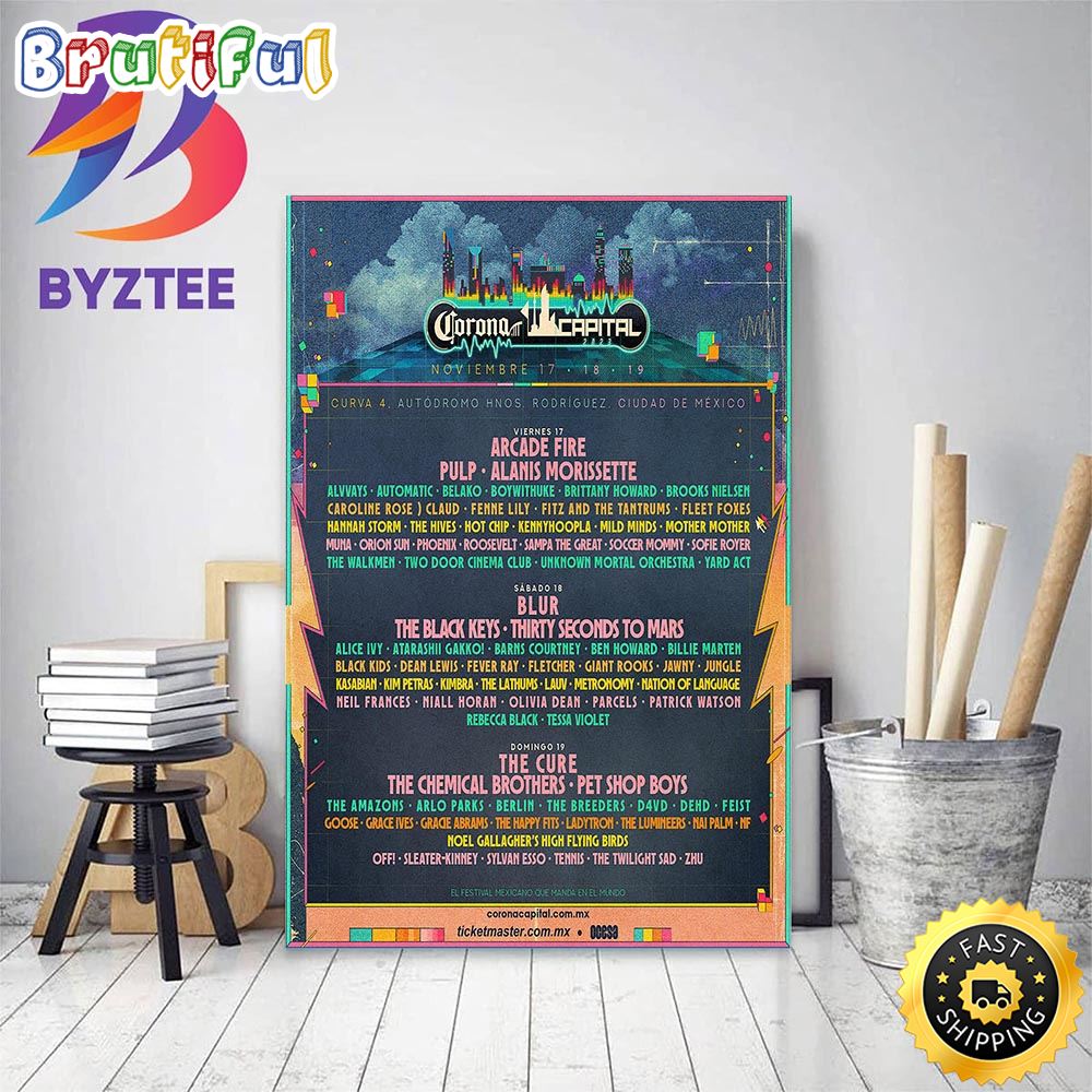 The Cure Ticket For Mexico Tour This November To Headline Corona Capital 2023 Home Decor Poster Canvas dxpcrh