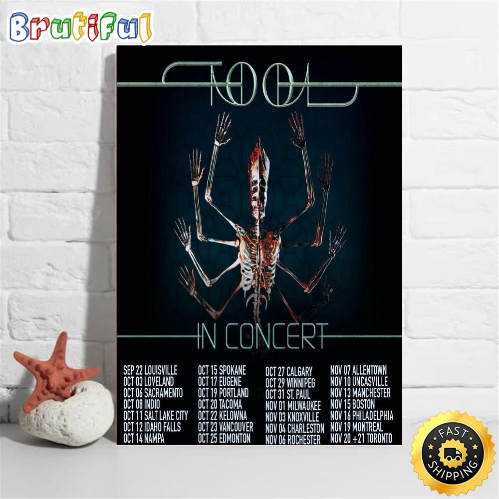 Tool In Concert Tour 2023 Poster Tool In Concert Tour 2023 Poster