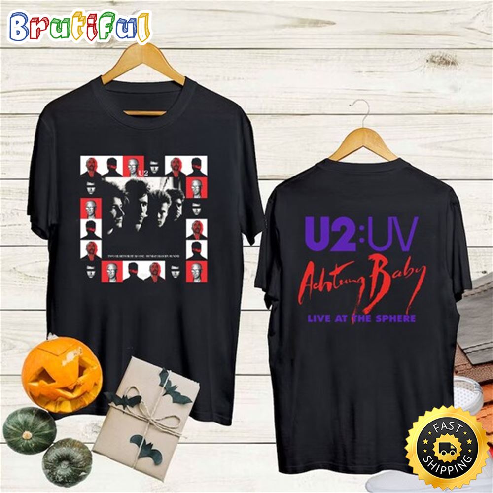 U2 Achtung Baby Live At Sphere T Shirt Rock Band Las Vegas p4czzo