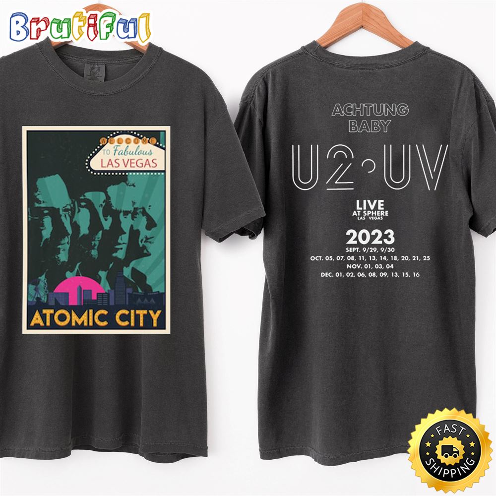 U2 Band Tour 2023 Shirt U2 Las Vegas Sphere Tshirt lymugg