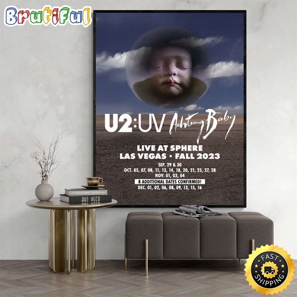 U2 Uv Achtung Baby Live At Sphere Las Vegas Tour 2023 Poster ausil6