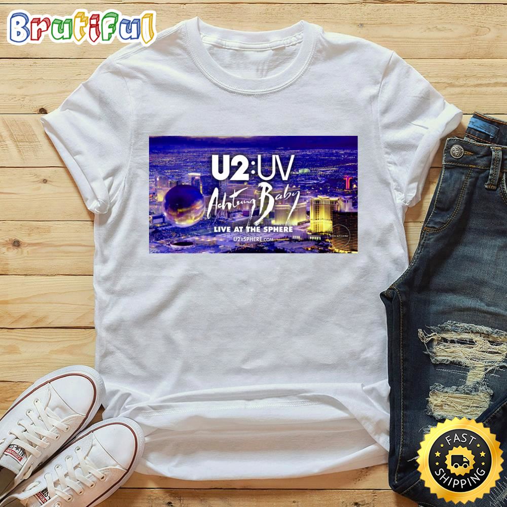 U2 Uv Achtung Baby Live At The Sphere Tour 2023 Shirt jmnzrh