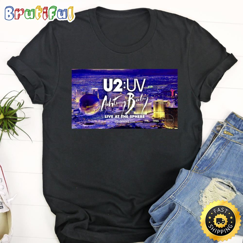 U2 Uv Achtung Baby Live At The Sphere Tour 2023 Unisex Shirt pzszhs