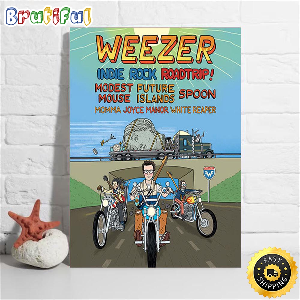 Weezer Indie Rock Roadtrip Tour 2023 Poster c52a5g.jpg