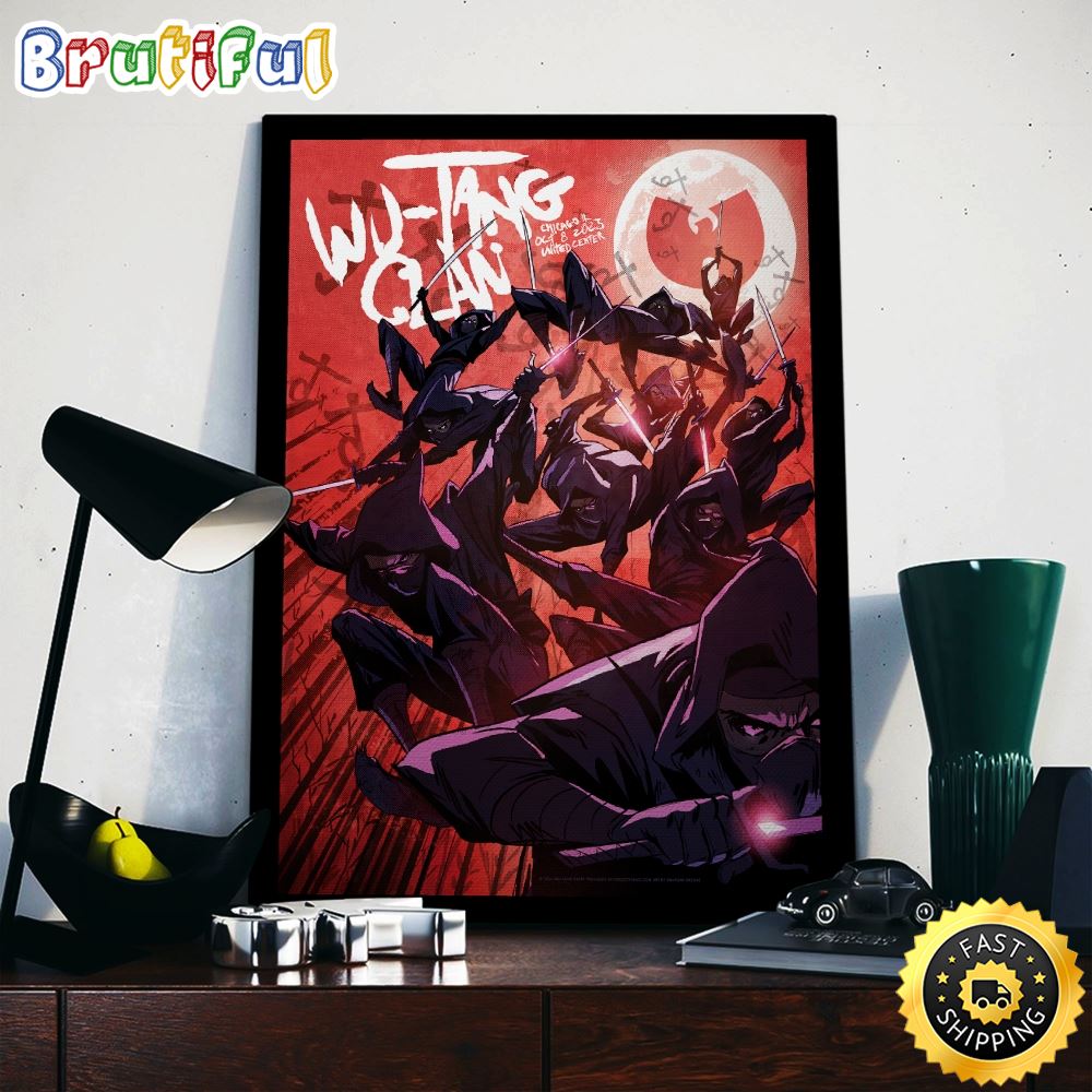 Wu Tang Clan October 8 2023 United Center Chicago Il Canvas kx1q74