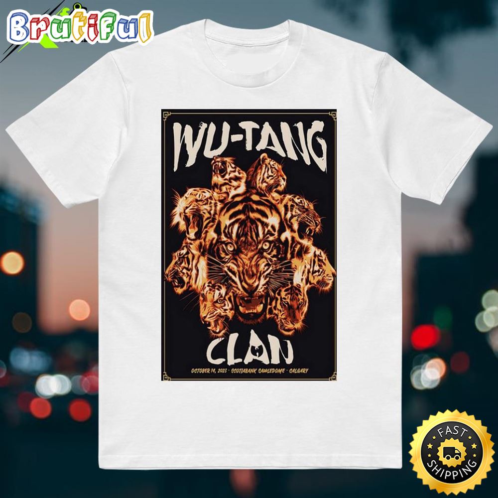 Wu Tang Clan Scotiabank Saddledome Calgary Oct 14 2023 Shirt wodlqq