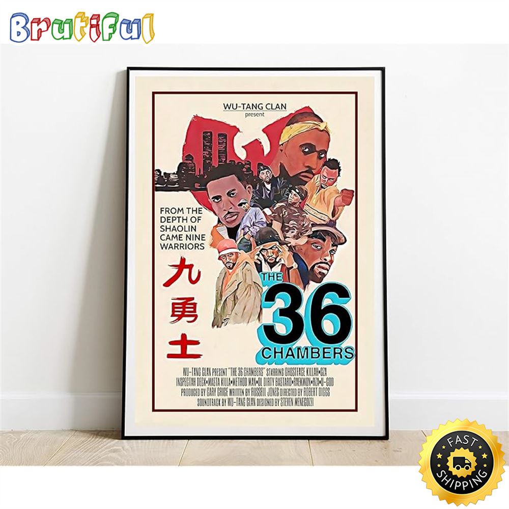Wu Tang Clan American Hip Hop Group Band Hip Hop Rapper Poster wob7bs