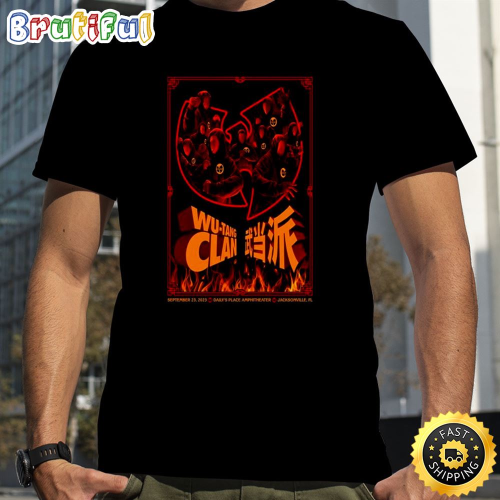 Wu Tang Clan Daily s Place Amphitheater Jacksonville Sept 23 2023 T Shirt u0imxe