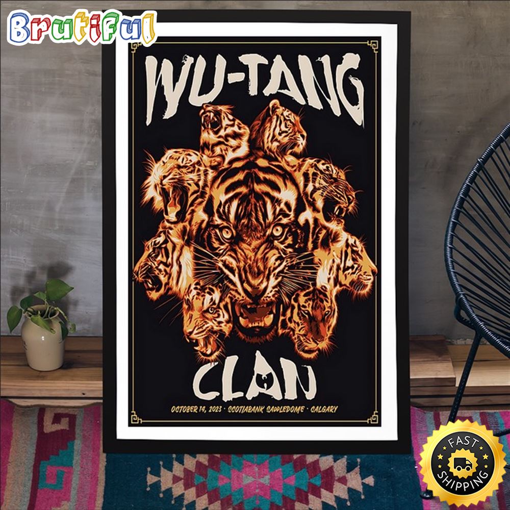 Wu Tang Clan October 14 2023 Scotiabank Saddledome Calgary Ab Poster l00gel