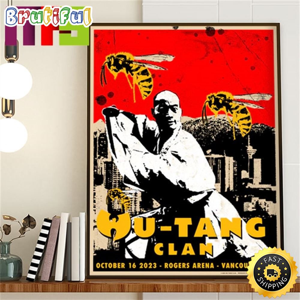 Wu Tang Clan Vancouver Bc At Rogers Arena On October 16th 2023 Home Decor Poster Canvas iaba4t