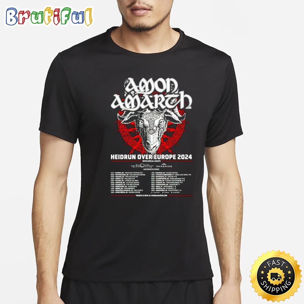 Amon Amarth Heidrun Over Europe 2024 Shirt