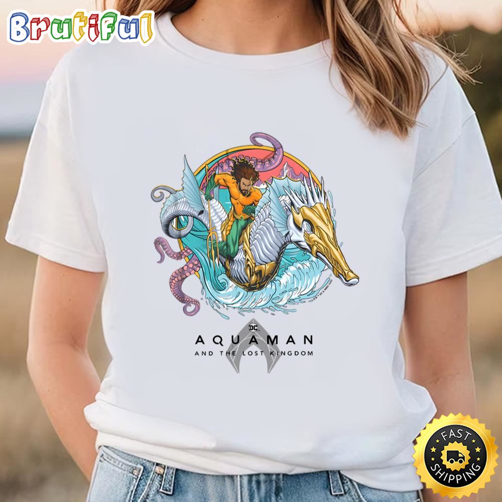 Aquaman And The Lost Kingdom Seahorse Logo T shirt Gift For Movie Fans Tshirt