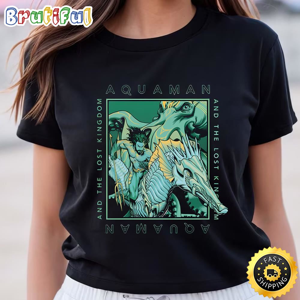 Aquaman And The Lost Kingdom Seahorse Logo T shirt Tshirt