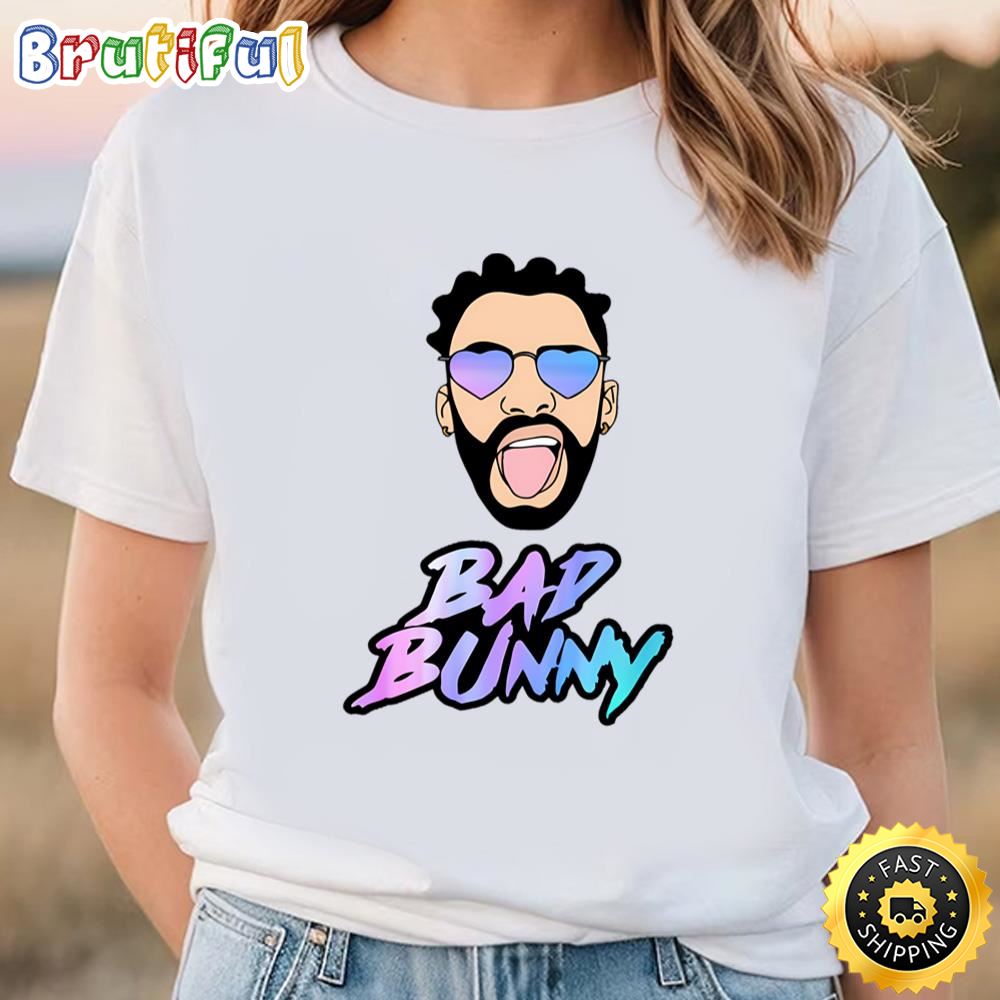 Bad Bunny Face Shirt For Fan Tshirt