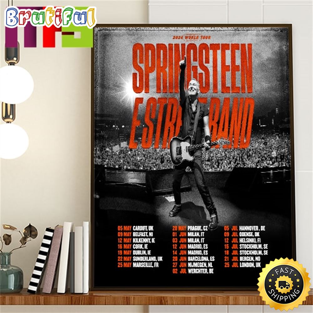 Bruce Springsteen And The E Street Band 2024 World Tour Home Decor Poster Canvas nwduag.jpg