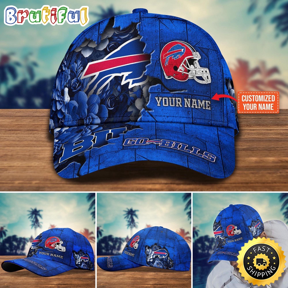 Buffalo Bills Baseball Cap Flower Custom Trending Cap