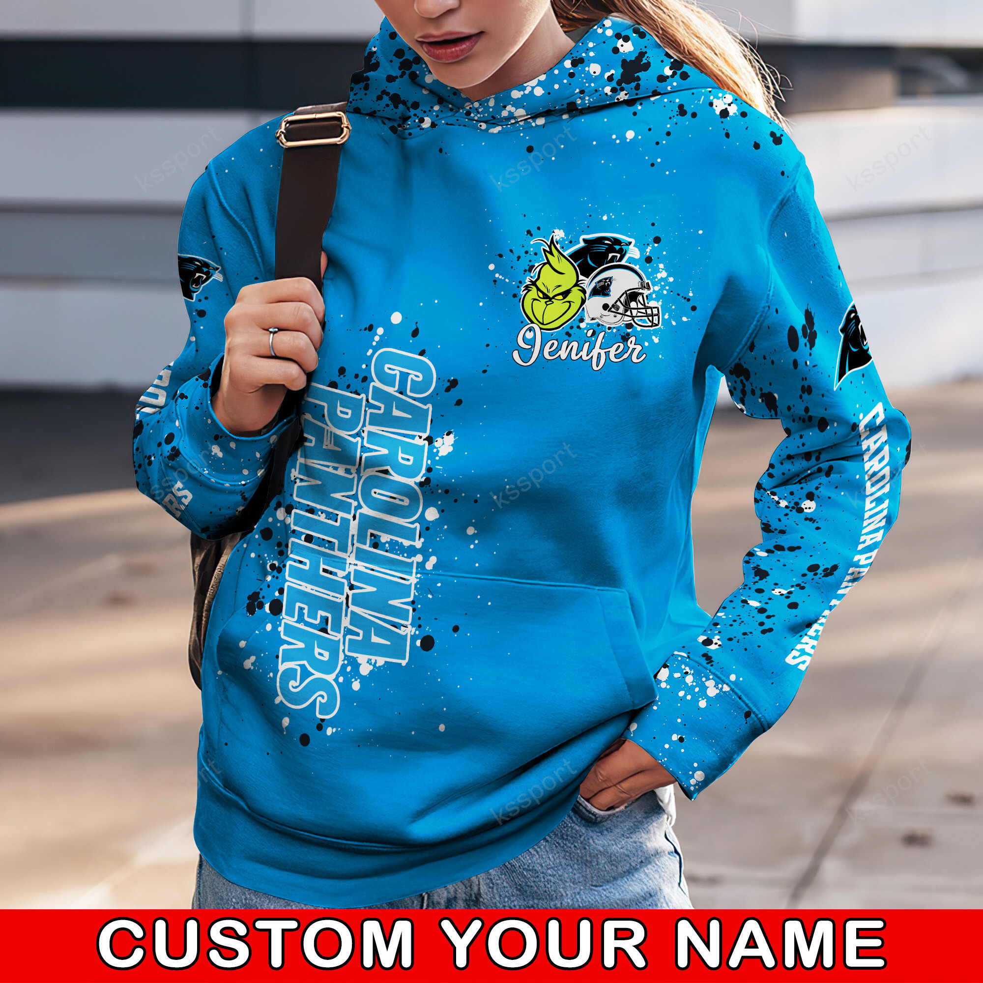 Carolina Panthers NFL Hoodie Leggings 1