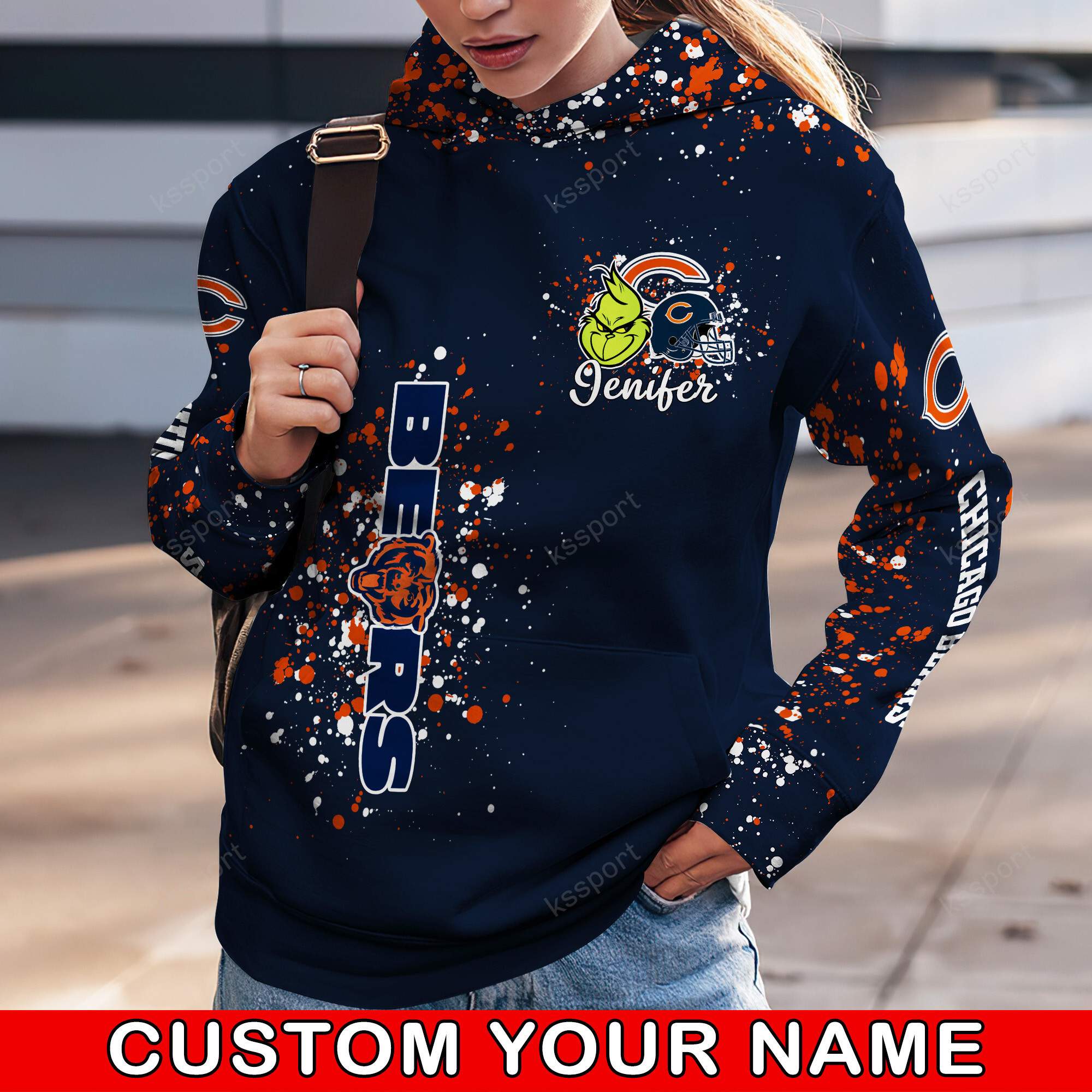 Chicago Bears NFL Hoodie Leggings 1