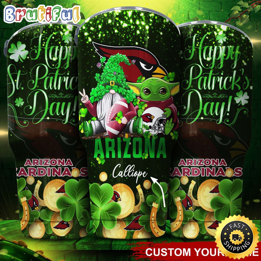 Custom Name NFL Arizona Cardinals Tumbler Baby Yoda Happy Patricks Day Tumbler ea6bod.jpg