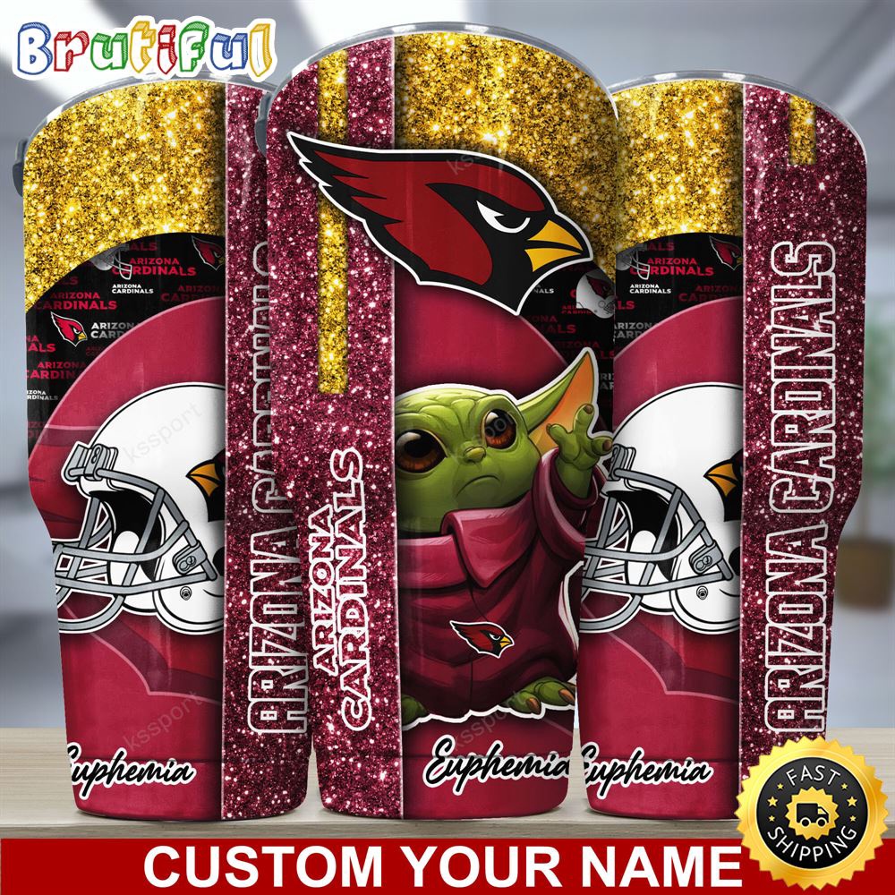 Custom Name NFL Arizona Cardinals Tumbler Baby Yoda Tumbler For Fans uttxuj.jpg