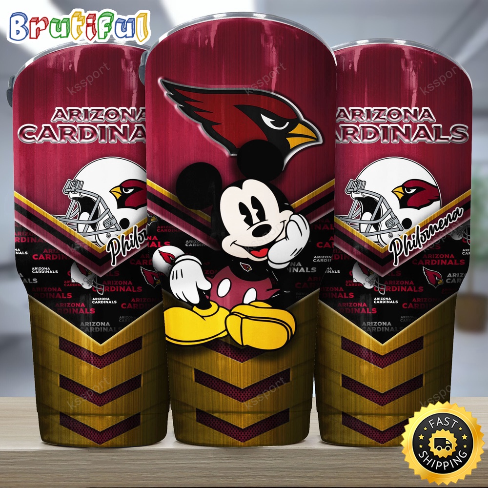 Custom Name NFL Arizona Cardinals Tumbler Mickey And Logo Nfl Tumbler a4phip.jpg