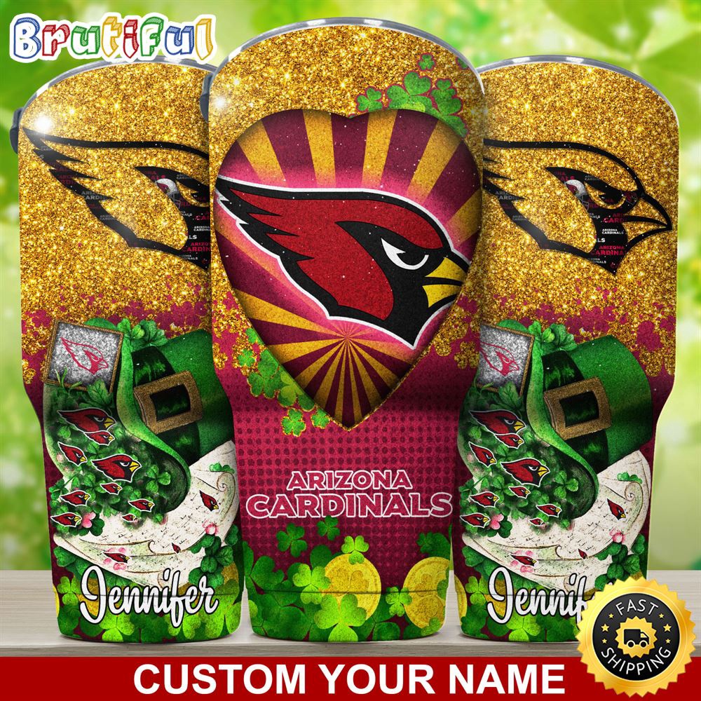 Custom Name NFL Arizona Cardinals Tumbler Nfl Patricks Day Tumbler nfgztg.jpg