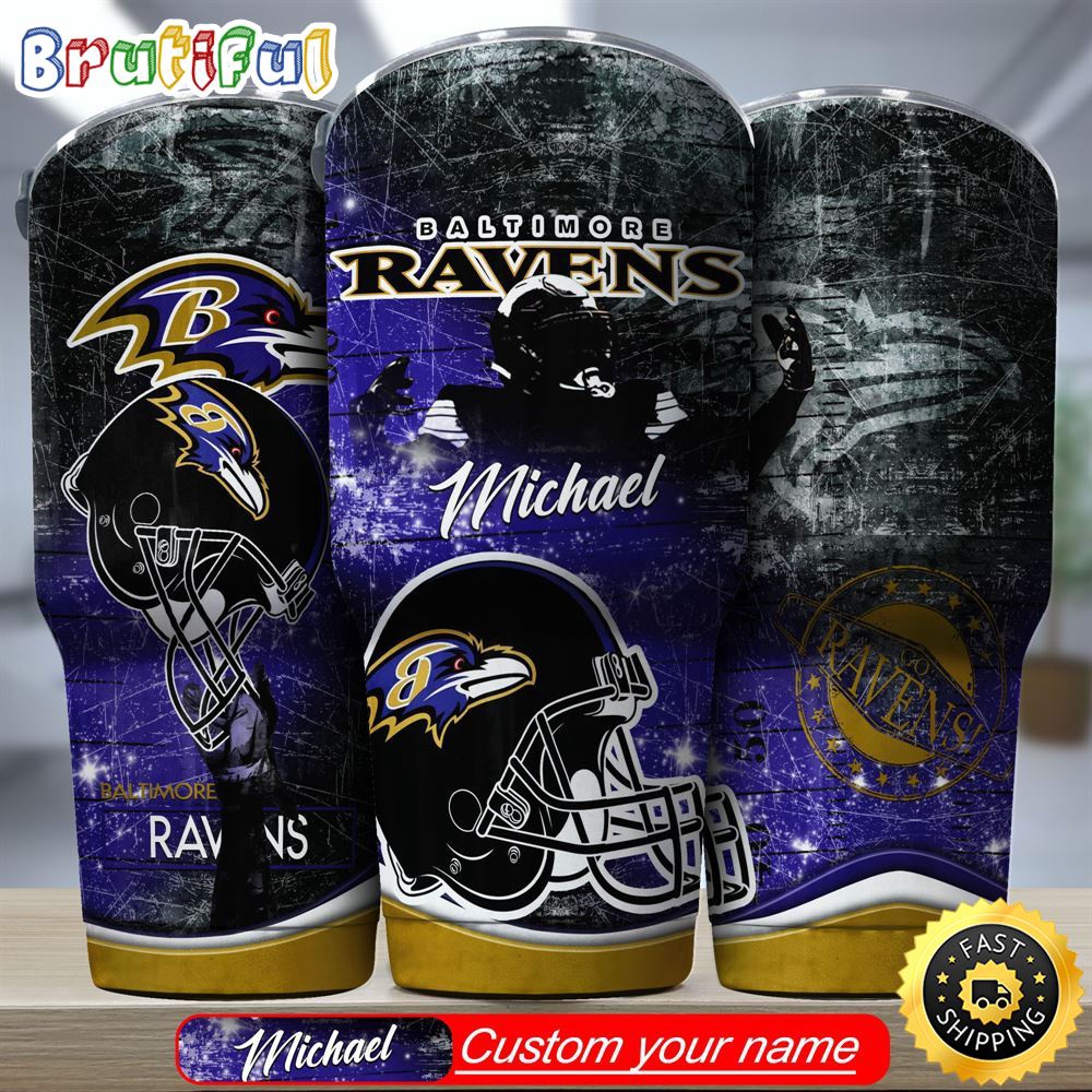 Custom Name NFL Baltimore Ravens Tumbler Great Gift For Sports Fan ntybrr.jpg