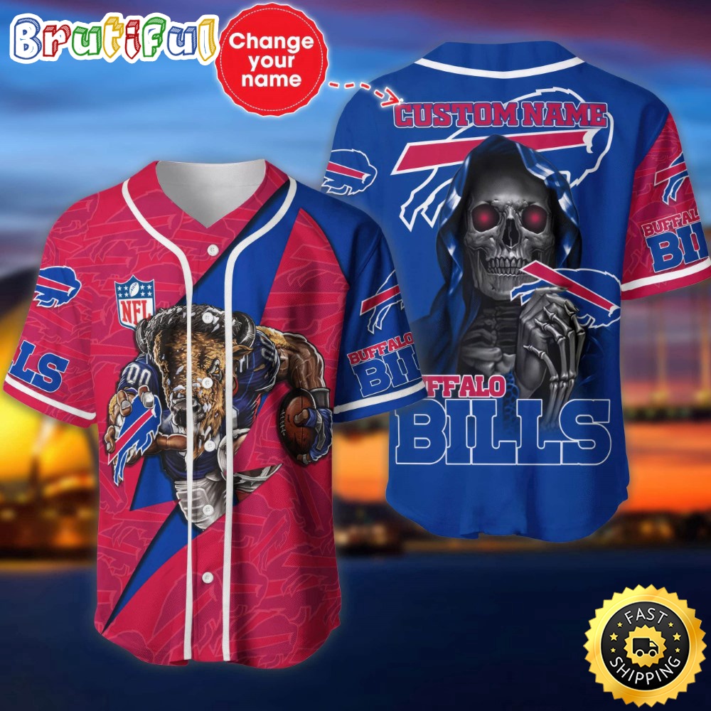 Custom Name NFL Buffalo Bills Baseball Jersey The Reaper Shirts i9ktjj.jpg