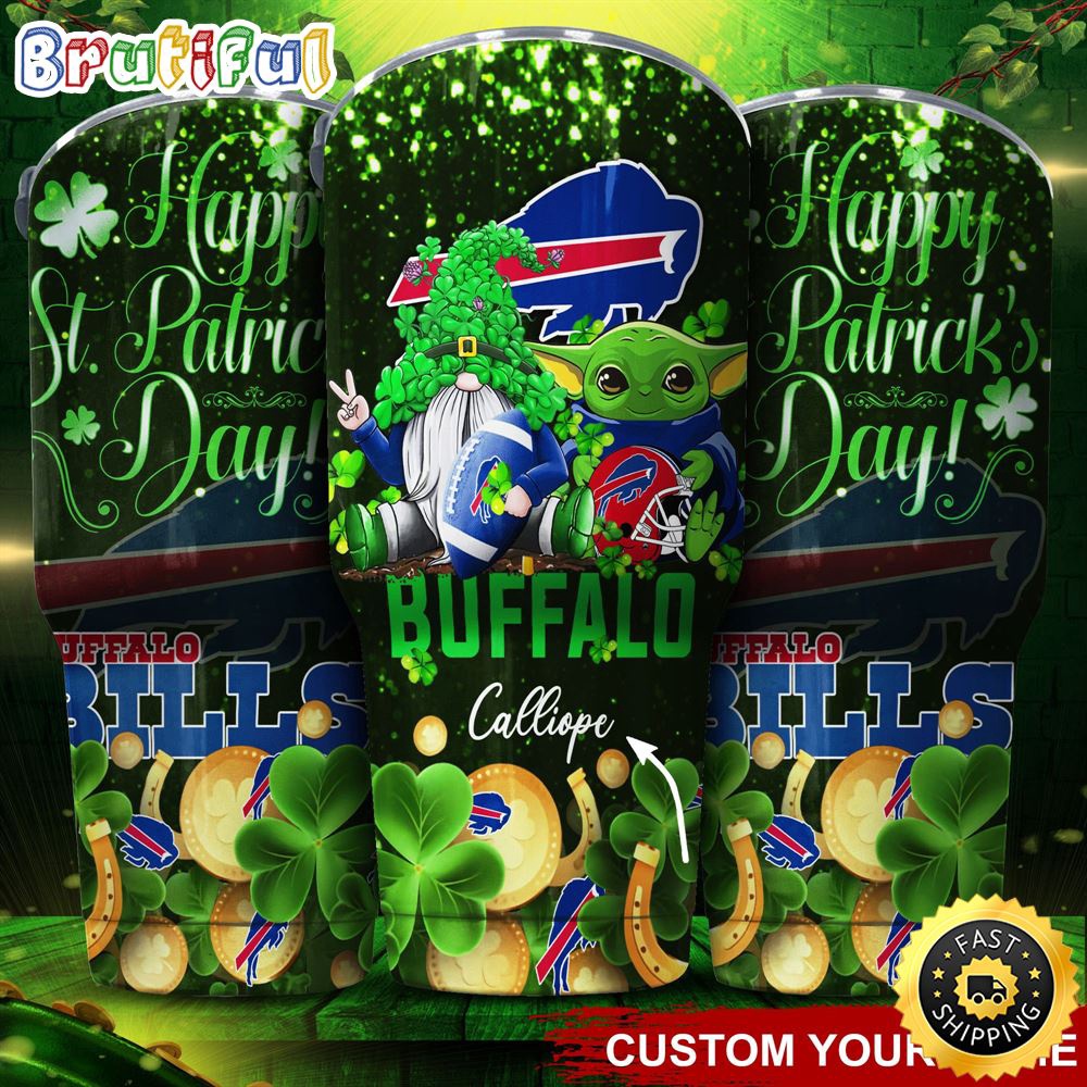 Custom Name NFL Buffalo Bills Tumbler Baby Yoda Happy Patricks Day Tumbler sfwenw.jpg