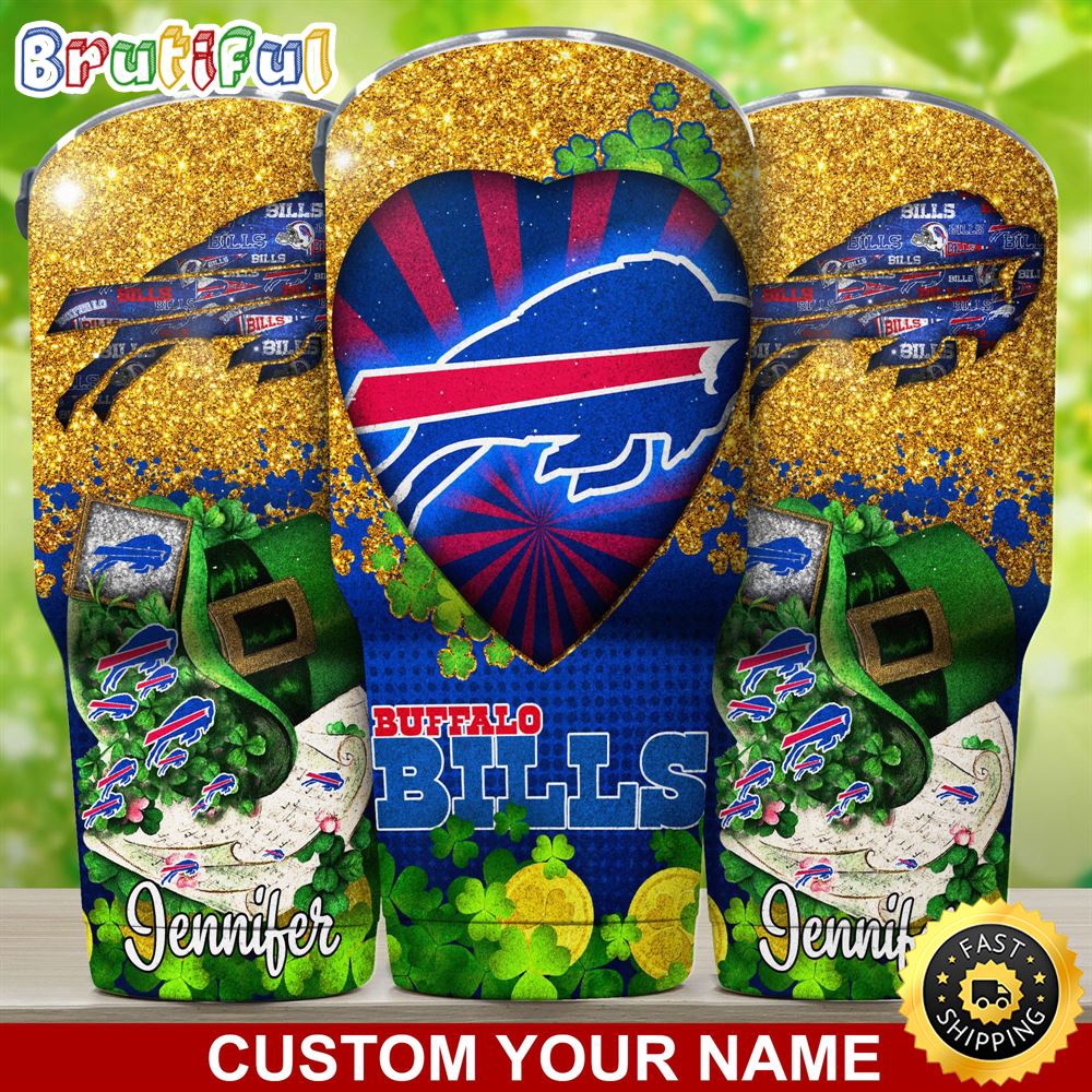 Custom Name NFL Buffalo Bills Tumbler Nfl Patricks Day Tumbler omy3co.jpg