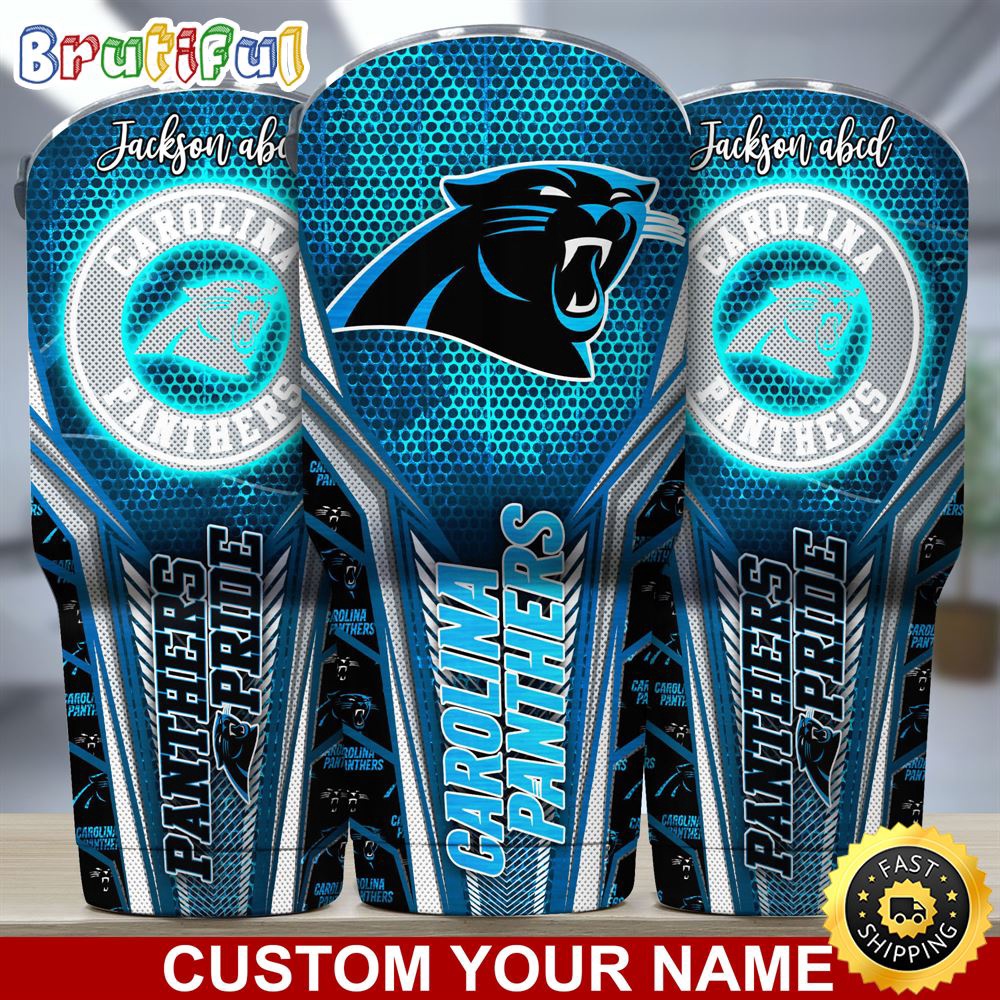 Custom Name NFL Carolina Panthers Tumbler NFL Tumbler Jersey Style For Your Loved Ones jtawvp.jpg