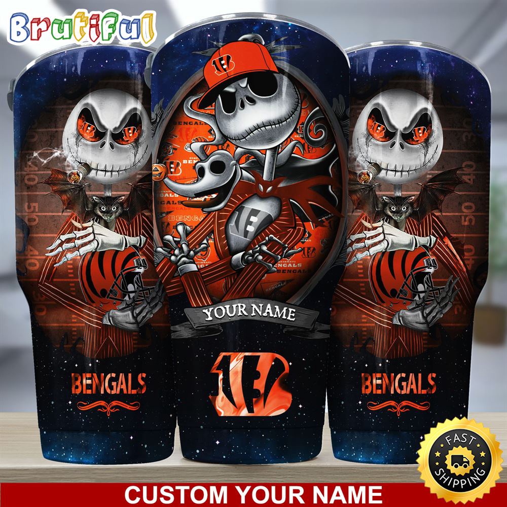 Custom Name NFL Cincinnati Bengals Tumbler Jack The Nightmare Tumbler sczkwf.jpg