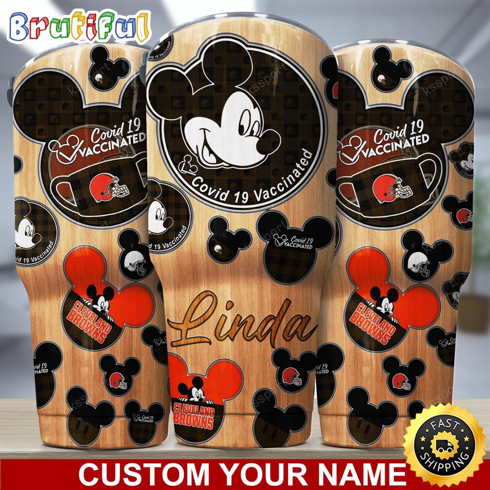 Custom Name NFL Cleveland Browns Tumbler Nfl Mickey Tumbler wdbtkq.jpg
