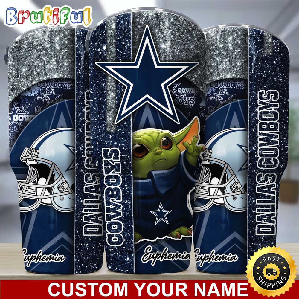 Custom Name NFL Dallas Cowboys Tumbler Baby Yoda Tumbler For Fans ox5her.jpg