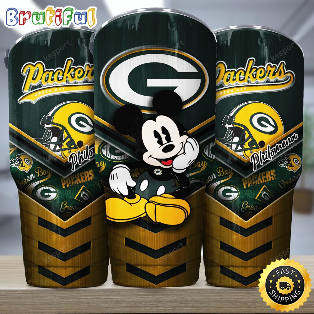 Custom Name NFL Green Bay Packers Tumbler Mickey And Logo Nfl Tumbler mjb2g9.jpg