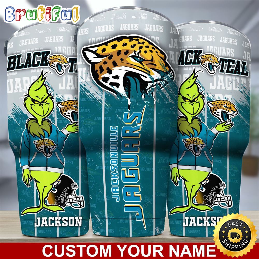 Custom Name NFL Jacksonville Jaguars Tumbler Grinch Tumbler For Fans vzygde.jpg