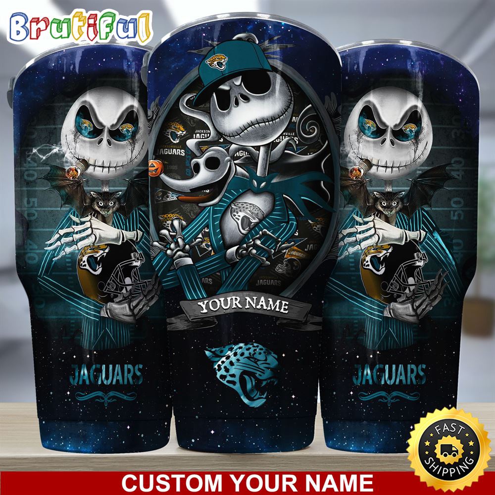 Custom Name NFL Jacksonville Jaguars Tumbler Jack The Nightmare Tumbler ptw4vy.jpg