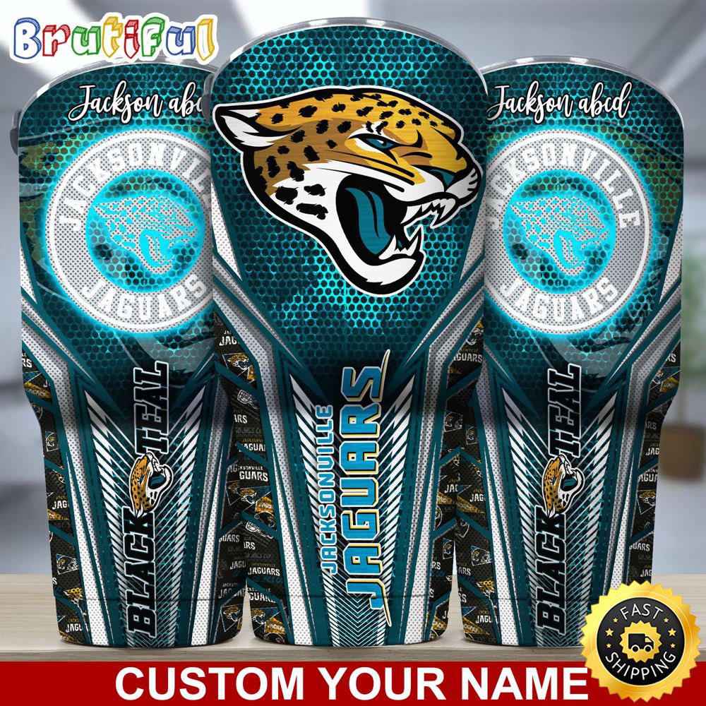 Custom Name NFL Jacksonville Jaguars Tumbler NFL Tumbler Jersey Style For Your Loved Ones qou0lo.jpg