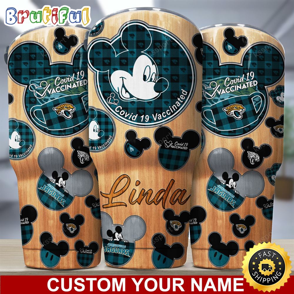 Custom Name NFL Jacksonville Jaguars Tumbler Nfl Mickey Tumbler gni4lu.jpg