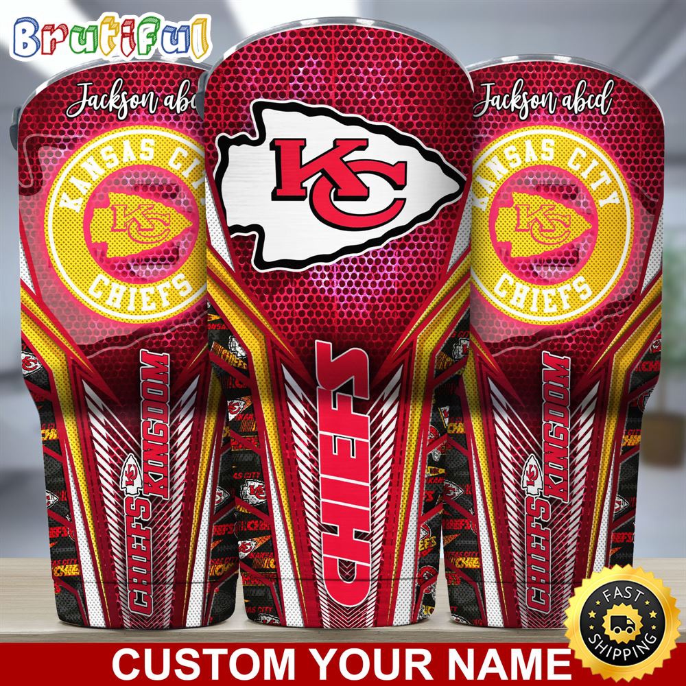 Custom Name NFL Kansas City Chiefs Tumbler NFL Tumbler Jersey Style For Your Loved Ones uzpwqk.jpg