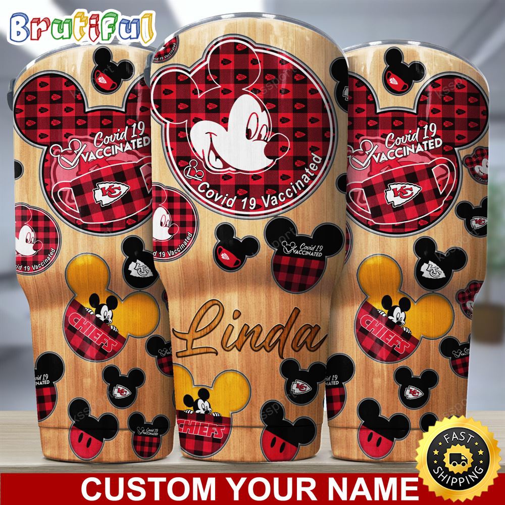 Custom Name NFL Kansas City Chiefs Tumbler Nfl Mickey Tumbler kjck7b.jpg