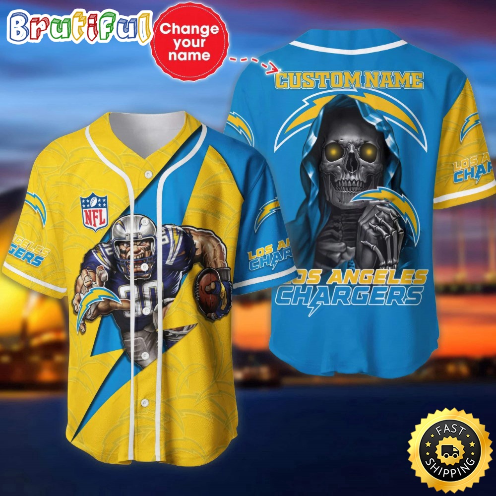 Custom Name NFL Los Angeles Chargers Baseball Jersey The Reaper Shirts ul6jq2.jpg